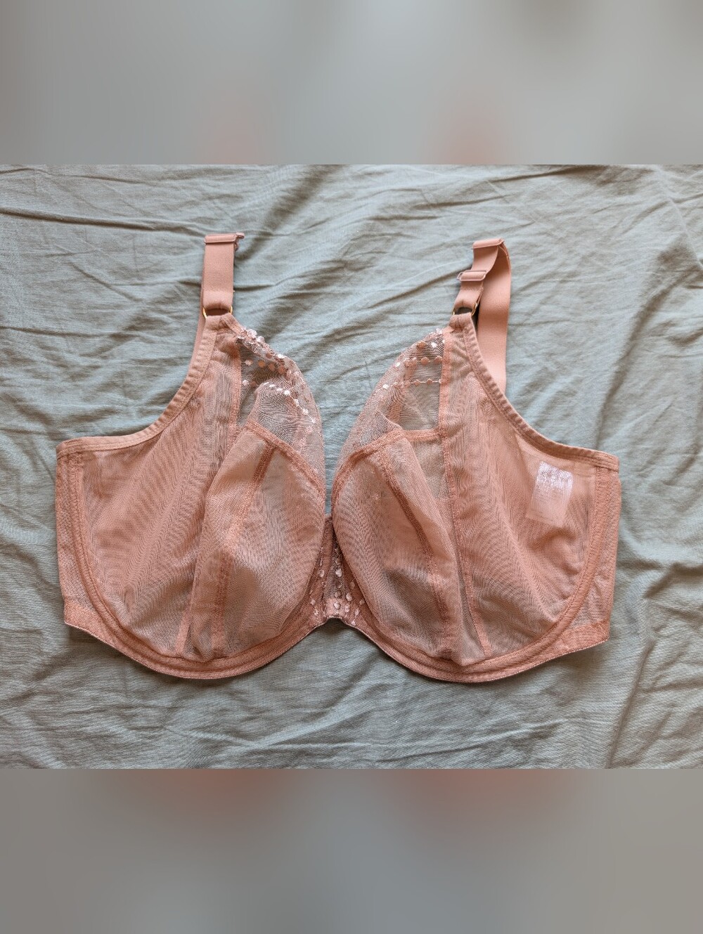 NWOT Elomi Matilda Underwire Plunge Bra 34L Pink